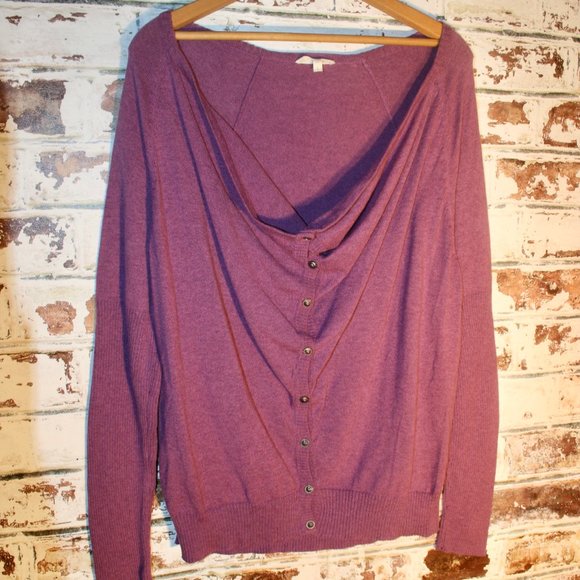 Eileen Fisher 100% Organic Cotton Drape Sweater - Picture 1 of 5